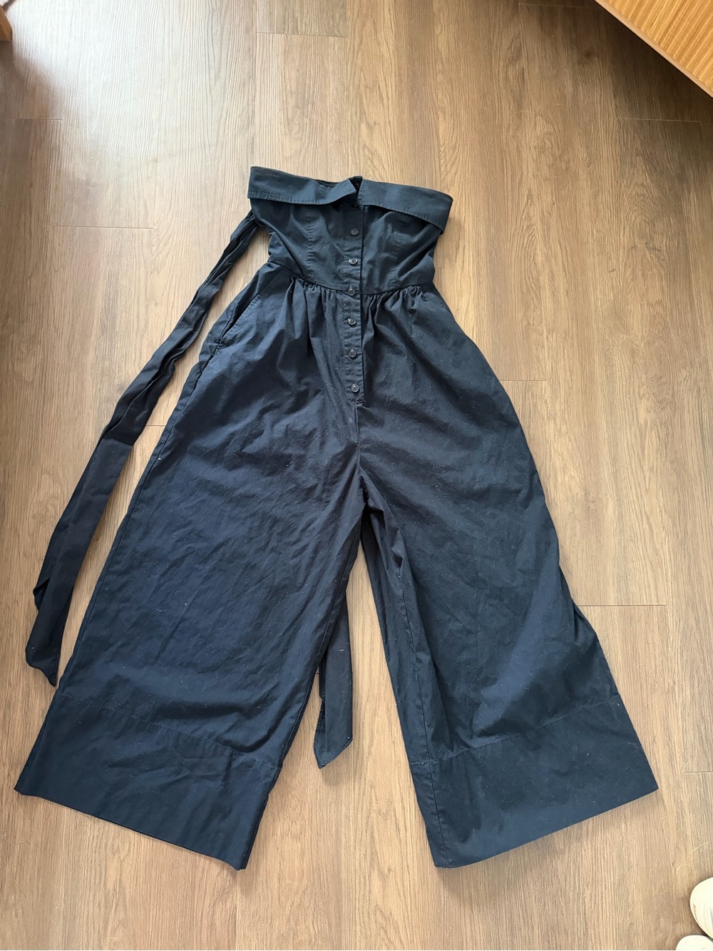 Strapless Wide-Leg Jumpsuit